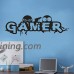 Rumas Gamer Wall Sticker Quotes Boys Room - 60 x 20 cm - Removable Art Vinyl Mural Quotes Home Office - Peel & Stick Wall Decal Quotes (Black) - B07GH1GR3W